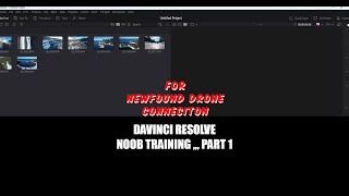 Step 1  DaVinci Resolve  importing videos and files  For Newfound Drone Connection [upl. by O'Doneven]