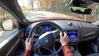 2020 Maserati Levante Trofeo  POV Test Drive Binaural Audio [upl. by Fondea]