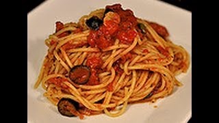 Recipe for Spaghetti Puttanesca [upl. by Iramat149]