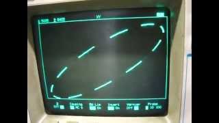 Z blanking Lissajous curve on a digital HP 54603A oscilloscope [upl. by Ettegroeg]