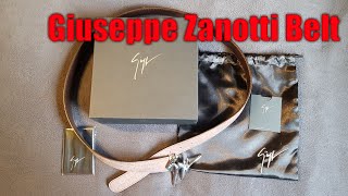 Giuseppe Zanotti Belt Man Unboxing  Zanotti Clarabella Belt EAU8027  Unboxing  Haul  Authentic [upl. by Edas]