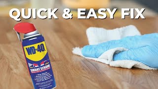 Quick Fix For Squeaky Floors with WD40 [upl. by Tehr]