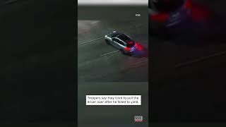 Porsche Spins Out of Control on Highway During Police Pursuit shorts [upl. by Curr826]