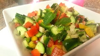 Shirazi Salad Persian Salad  Quick amp Delicious Cuisine [upl. by Marcoux]