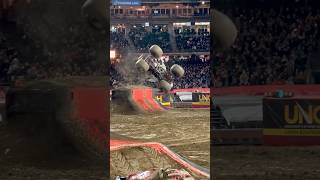 Monster Jam Megalodon Backflip amp Crash San Francisco monsterjam motorsport [upl. by Mcgaw]