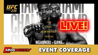 UFC 270 Francis Ngannou vs Ciryl Gane  LIVE COVERAGE [upl. by Eus]