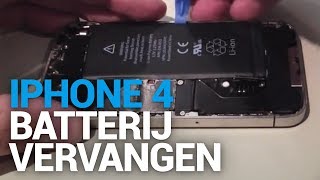 iPhone 4 batterij vervangen  Fixjenl [upl. by Enaek743]