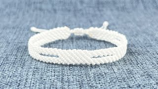 How to Make Friendship Bracelets with String Tutorial  Easy Friendship Band with Thread [upl. by Dulcea]