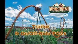 Yukon Striker  Canada’s Wonderland 2019 Dive Coaster  Trailer  OnOffRide POV [upl. by Squire804]