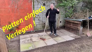 Platten legen einfach für unseren Schuppen [upl. by Gruber]