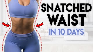 SNATCHED WAIST amp ABS in 10 Days  5 minute Home Workout [upl. by Dolley]