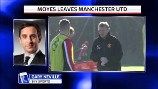 Gary Neville reacts to David Moyes sacking [upl. by Kado]