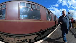 Hagley Hall 4930 at Platform 1 Bewdley Station SVR [upl. by Airekal]