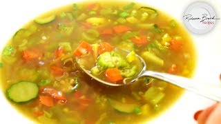 BEST Clear Vegetable Soup Recipe with Bone Broth in 15 Minutes [upl. by Flinn348]