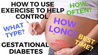 Best exercise for gestational diabetes How to help control gestational diabetes [upl. by Gnep250]