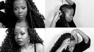 HOW TO  INSTALL CROCHET BRAIDS TECHNIQUE amp TIPS [upl. by Christiana]