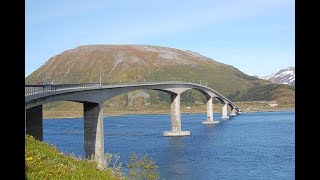 Scenic Drive from Å i Lofoten to Gimsøystraumen Bridge Coastal Road Panorama 🌊🚗🇳🇴 [upl. by Meggie]