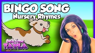 Bingo  Nursery Rhymes  Tea Time with Tayla [upl. by Nytsirc992]