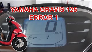 How to Fix Yamaha Gravis Error 1  Bypass fix without changing ECUSGCU [upl. by Cullie]