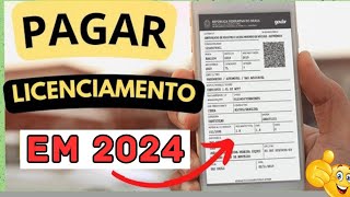 COMO GERAR O BOLETO DE LICENCIAMENTO DO SEU VEÍCULO EM 2024 [upl. by Esaertal597]