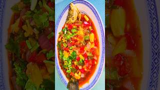 Ikan siakap 3 Rasa  sweet sour and spicy fish shorts cooking [upl. by Frodin]