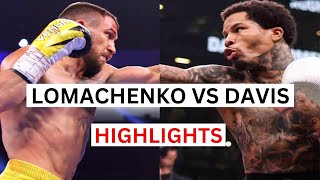 Gervonta Davis vs Vasyl Lomachenko Highlights amp Knockouts [upl. by Elisabeth]