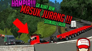 Truck Hino OVERSIZE HAMPIR MASUK JURANG  Sitinjau lauik ETS2 [upl. by Ahsiya433]