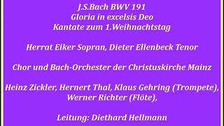 Bach Kantate BWV 191 Gloria in excelsis Deo Diethard Hellmann nach 1968 [upl. by Yung]