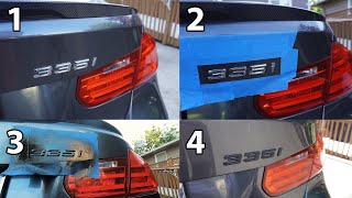 How To Black Out BMW Badge With Plasti Dip [upl. by Fuhrman]