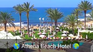 ATHENA BEACH HOTEL Paphos Cyprus a video tour [upl. by Neztnaj]