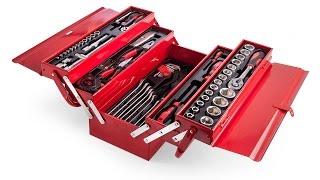 Toolstop 73 Piece Tool Kit in a Cantilever Tool Box  EXCLUSIVE [upl. by Nylyahs]