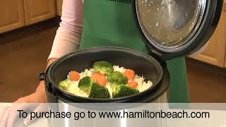 Hamilton Beach® Digital Simplicity™ Deluxe Rice CookerSteamer 37536 [upl. by Pollerd35]