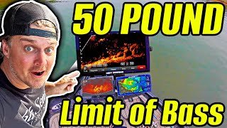 Worlds BIGGEST Fish Finder  50 Pound Limit of Bass [upl. by Aidnic]