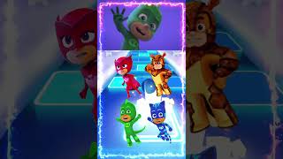 PJ Masks  Owlette 🆚 Armadylan 🆚 Gekko 🆚 CatBoy X Dance Song Tiles Hop EDM Rush shorts [upl. by Ainod]