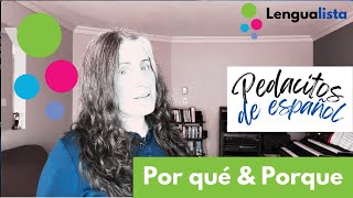 Pedacitos de Español  Learn Spanish with Profe Arnaly spanishlessons Interrogative words  Por qué [upl. by Evangeline]