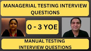 Managerial Testing Interview Questions Testing Managerial Round Questions [upl. by Ayinat200]