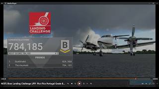 MSFS Xbox Landing Challenge LPPI Pico Pico Portugal Grade B 784185 [upl. by Nanreit]