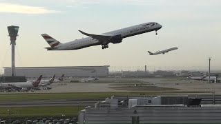 London Heathrow Airport 2022  runways and takeoff [upl. by Nageam794]