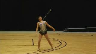 WORLD BATON 2018 ADALINE BEBO USA SENIOR WOMAN FINALE [upl. by Kinny]