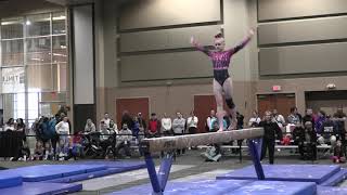 Ella Kate Parker Cincinnati L10 Beam 2024 UGA Invite [upl. by Esirec]