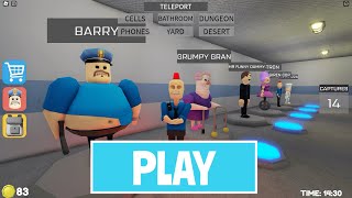 LIVE  PLAYING As NEW Barry MORPHS also USING POWERS NEW ROBLOX BARRYS PRISON RUN V2 OBBY [upl. by Molton]