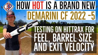 Demarini 2022 CF 5 Baseball Bat Review  How HOT is this Composite Bat Brand NEW [upl. by Nirag10]