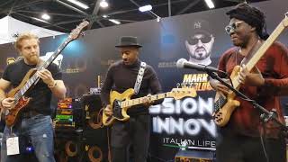 NAMM 2019 Marcus Miller Richard Bona and Hadrien Feraud [upl. by Anwadal641]