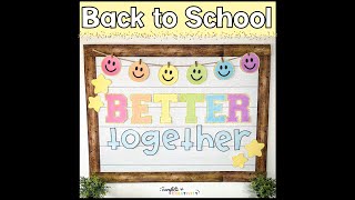 Back to School Bulletin Board [upl. by Ainoloppa]