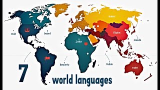 Top 7 Languages Spoken Around the World LanguageFacts GlobalDiversity TopLanguages [upl. by Sidoma]