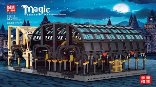 Mould King Instructions  Mould King Train  12011  Magic World Magic Station [upl. by Aelegna]