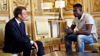 Mamoudou Gassama le Malien ayant sauvé un enfant à Paris va être régularisé [upl. by Atinuhs]