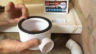 Shower waste trap DIY plumbing and how to fit a McAlpine waste trap to your shower tray [upl. by Nira695]