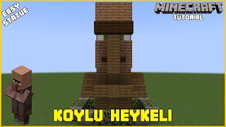 Minecraft Köylü Heykeli Nasıl Yapılır l How to build a Villager Statue in Minecraft [upl. by Letrice]