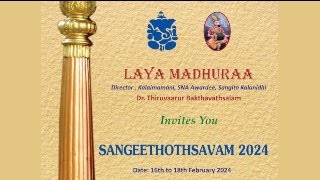 DrSNithyashree Veena Concert at LAYA MADHURAA SANGEETHOTHSAVAM 2024 [upl. by Kenzi929]